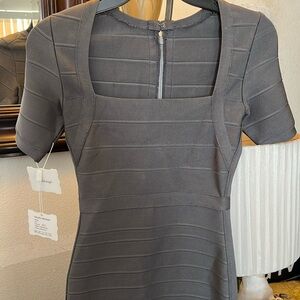 CelebritStyle Grey Bodycon Dress NWT